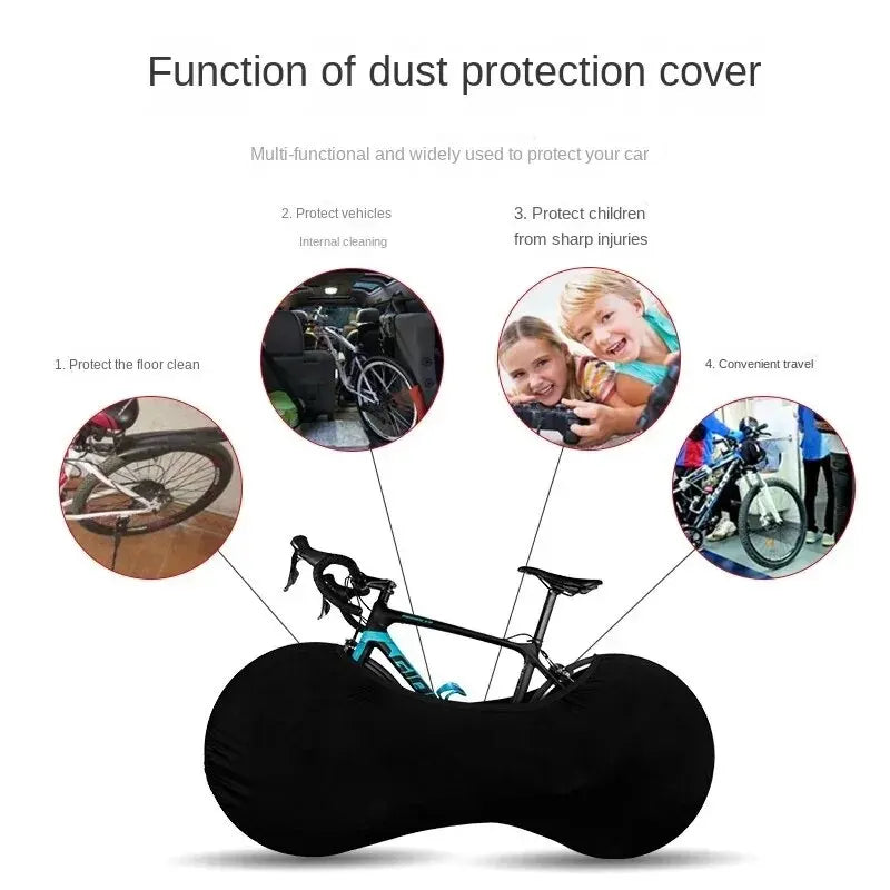 Bicycle Protector Cover Road -MTB Cycling Protective Gear Anti Dust Wheels Frame Cover Scratch Proof Storage Bag